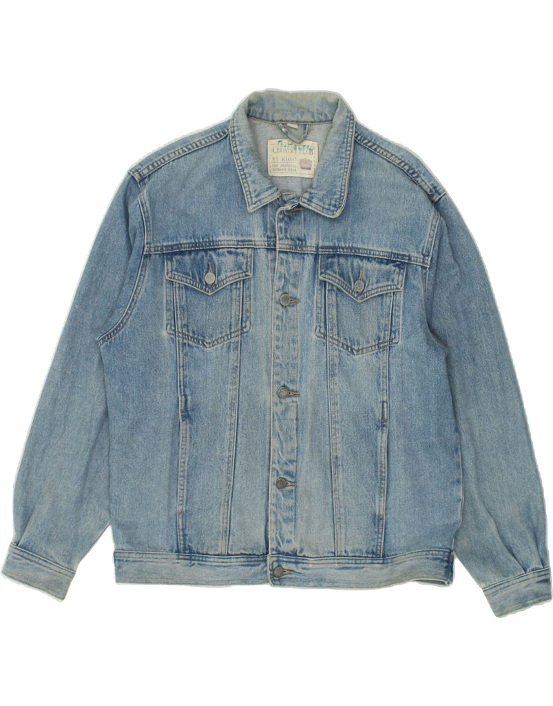 VINTAGE Mens Denim Jacket UK 40 Large Blue Cotton Vintage Vintage and Second-Hand Vintage from Messina Hembry 