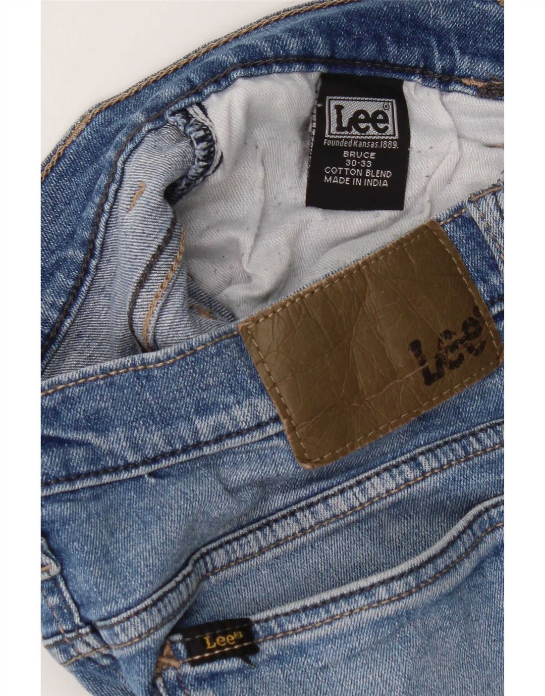Lee Mens Skinny Jeans W30 L30 Blue Cotton