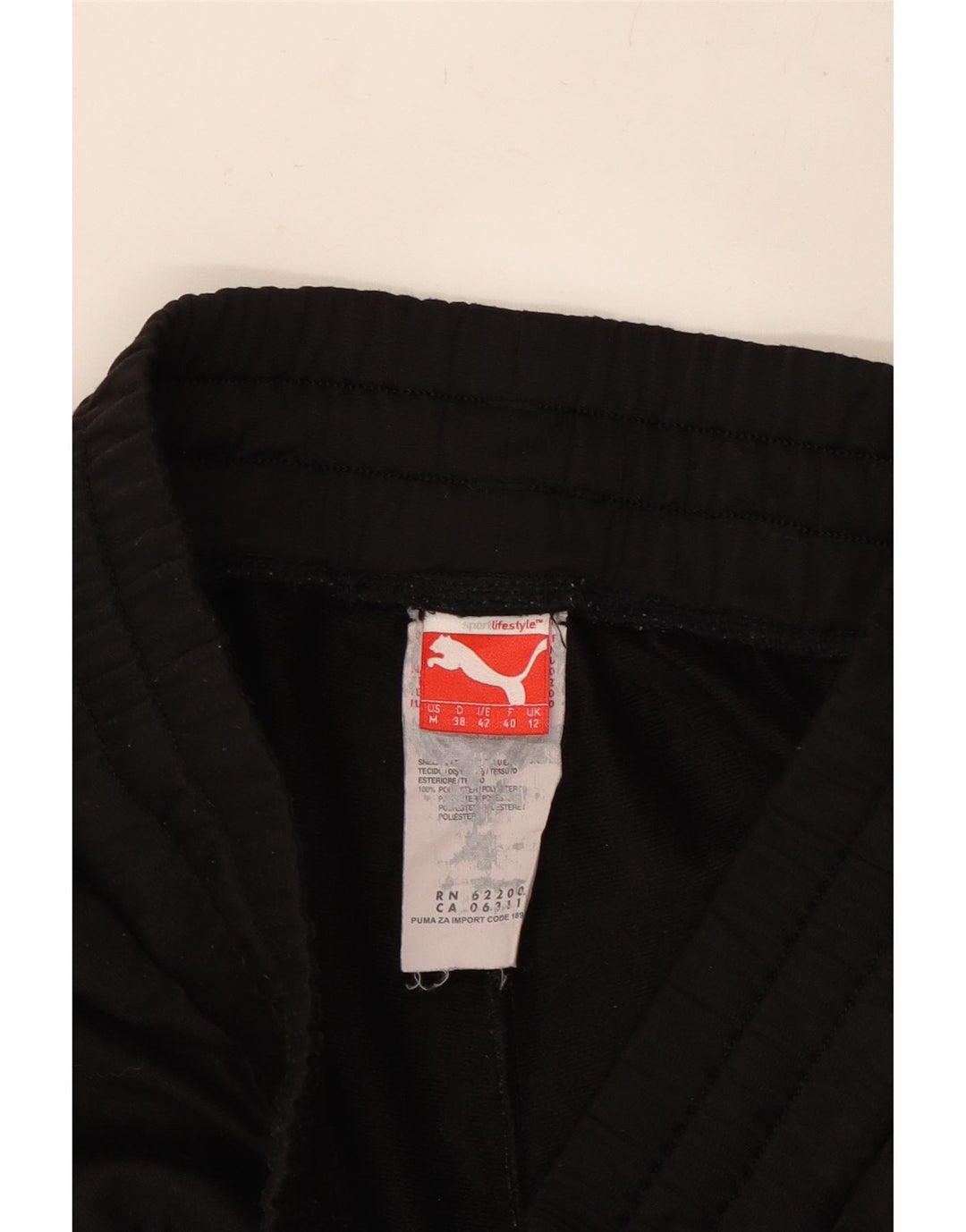 PUMA Womens Tracksuit Trousers Joggers UK 12 Medium Black Polyester