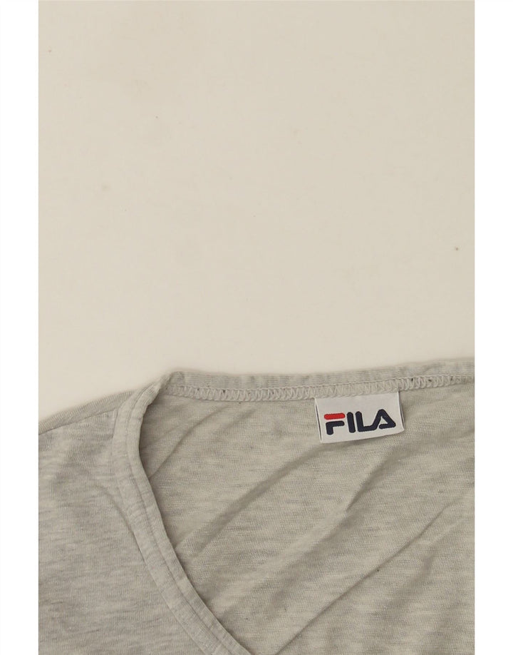 Fila Mens T-Shirt Top Small Grey Flecked