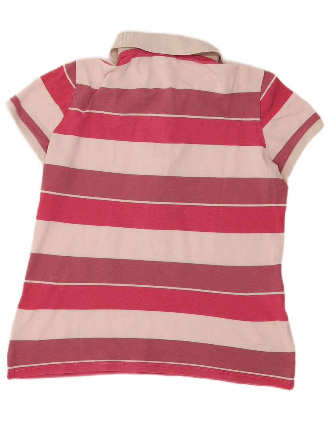 Lacoste Womens Polo Shirt Size 46 XL Multicoloured Striped Cotton