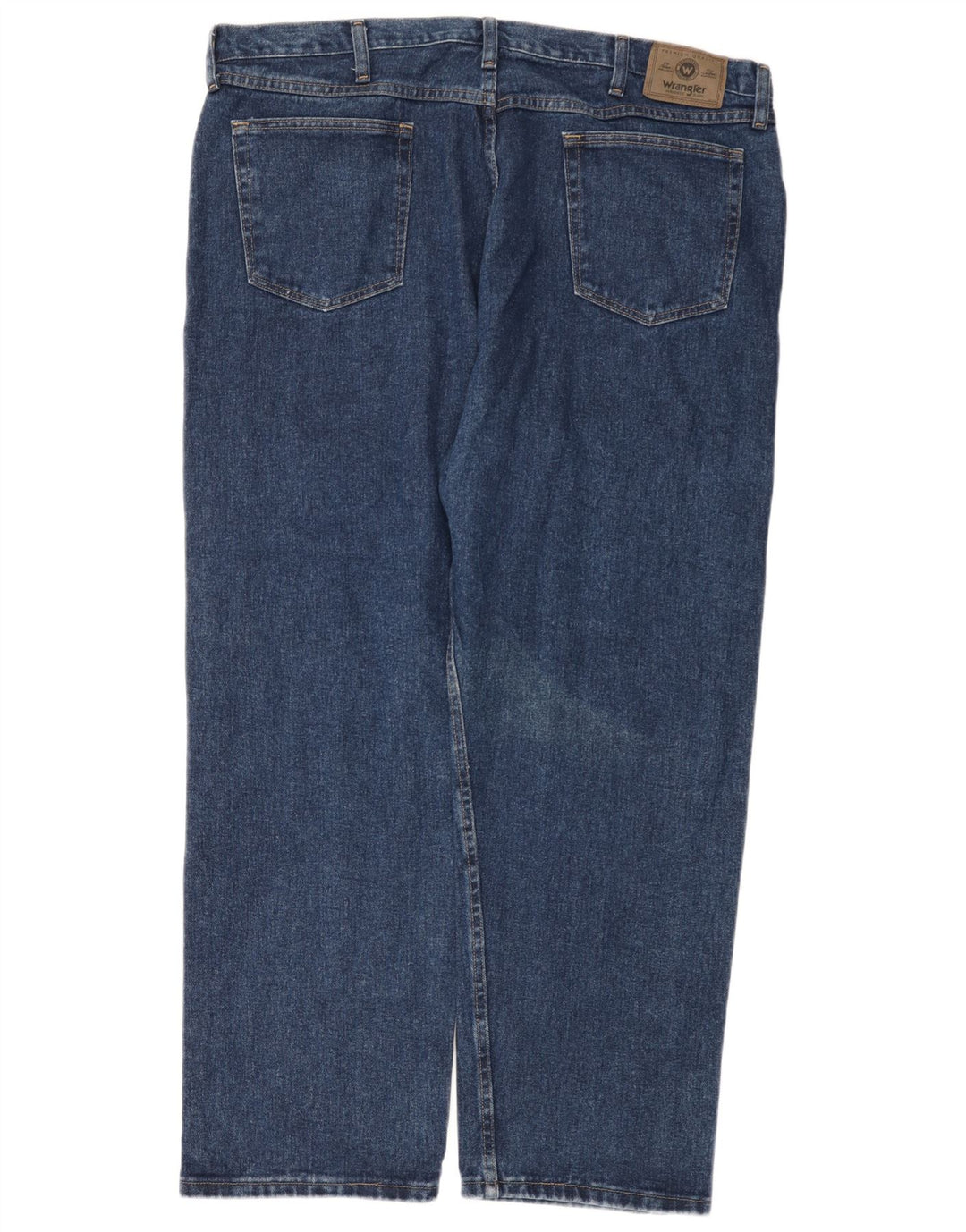 Wrangler Mens Straight Jeans W42 L30 Blue Cotton