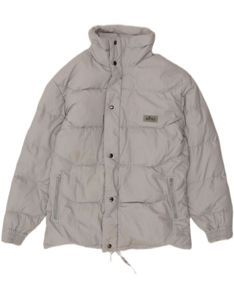 ELHO Mens Padded Jacket IT 54 2XL Grey Polyester Vintage Elho and Second-Hand Elho from Messina Hembry 