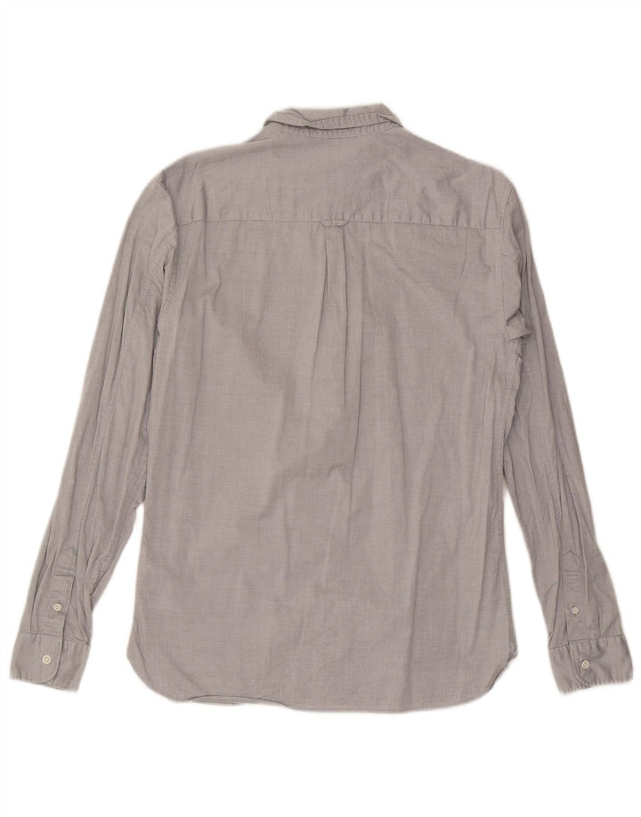 All Saints Mens Shirt Medium Grey Cotton