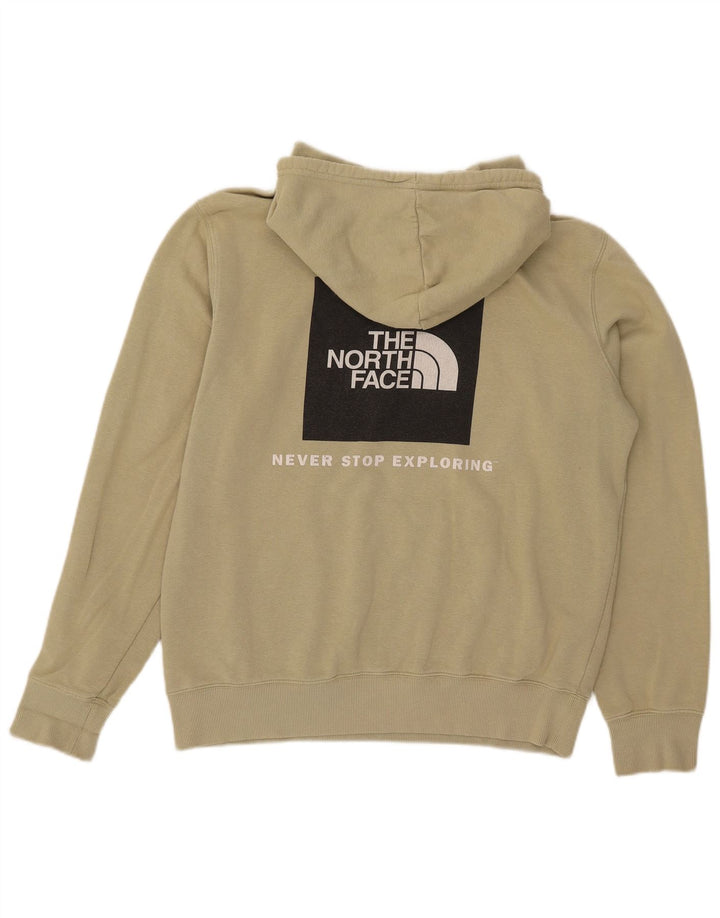 The North Face Mens Hoodie Jumper Medium Green Cotton