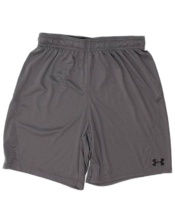 Under Armour Mens Heat Gear Sport Shorts Medium Grey Polyester