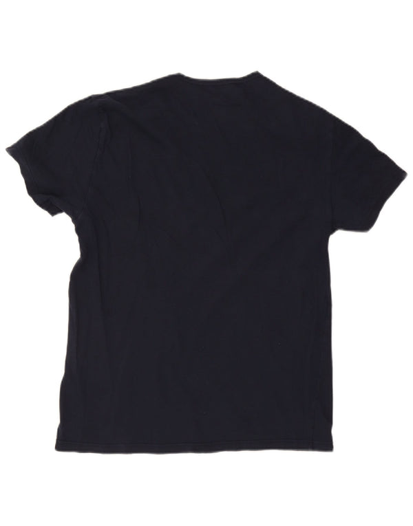 Emporio Armani Mens T-Shirt Top Large Navy Blue Cotton