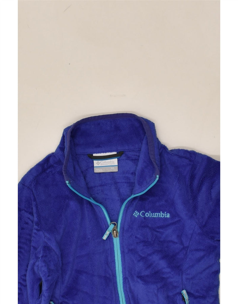 COLUMBIA Boys Fleece Jacket 5-6 Years XS  Blue Polyester | Vintage Columbia | Thrift | Second-Hand Columbia | Used Clothing | Messina Hembry 