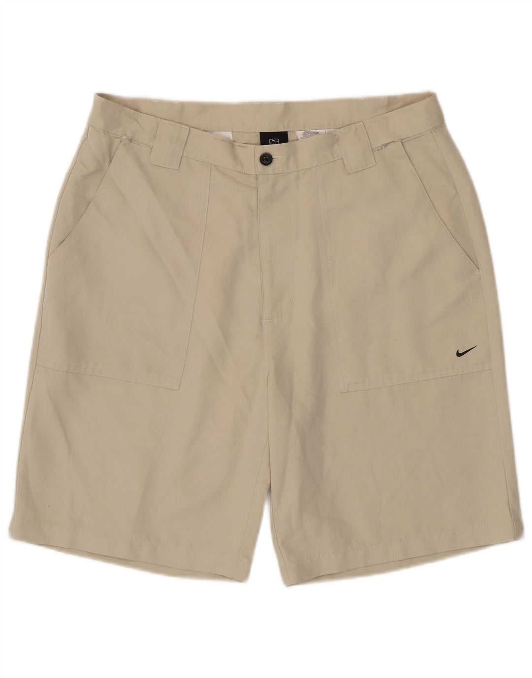 Nike Mens Chino Shorts W34 Large Beige Polyester