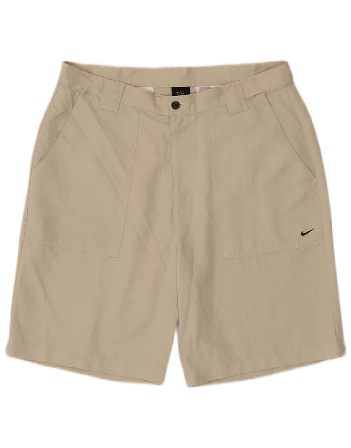 Nike Mens Chino Shorts W34 Large Beige Polyester