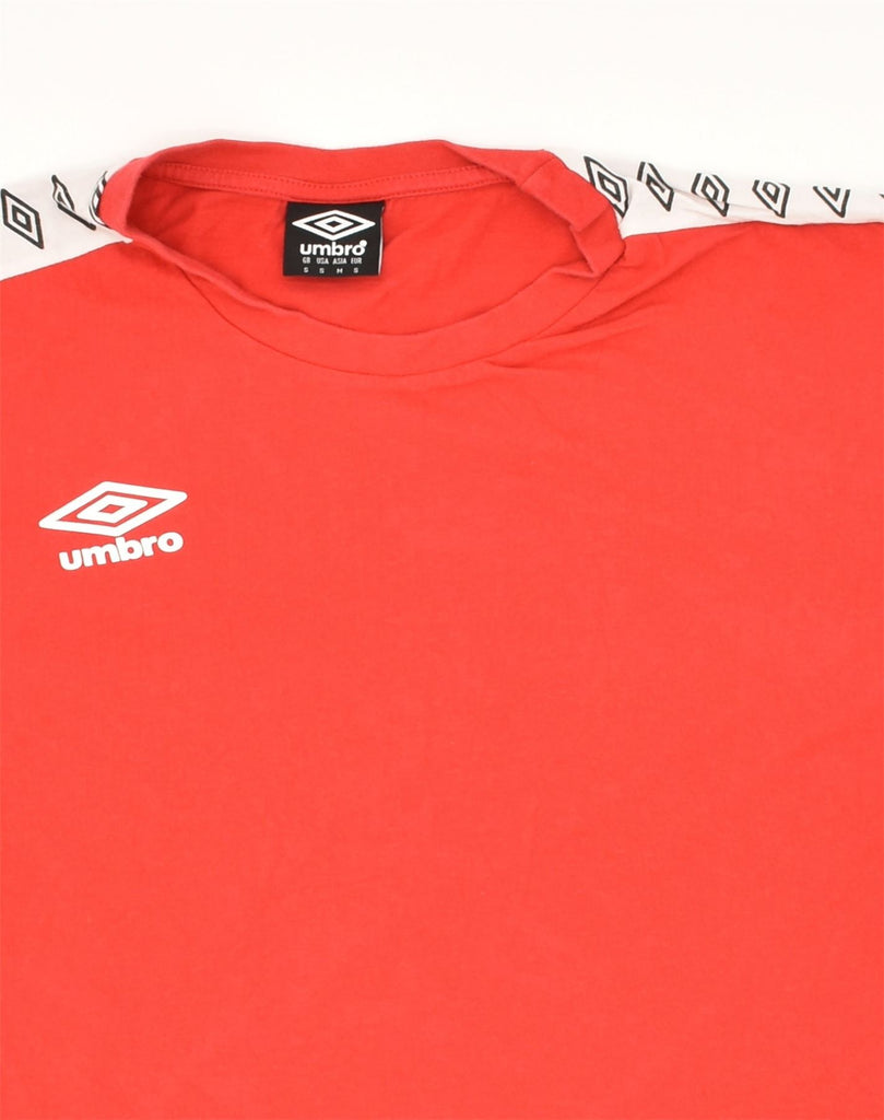 UMBRO Mens T-Shirt Top Small Red Cotton | Vintage Umbro | Thrift | Second-Hand Umbro | Used Clothing | Messina Hembry 