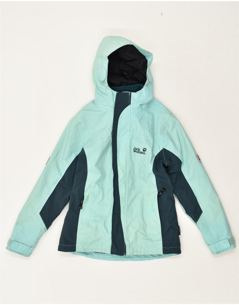 JACK WOLFSKIN Boys Hooded Windbreaker Jacket 9-10 Years Turquoise | Vintage Jack Wolfskin | Thrift | Second-Hand Jack Wolfskin | Used Clothing | Messina Hembry 