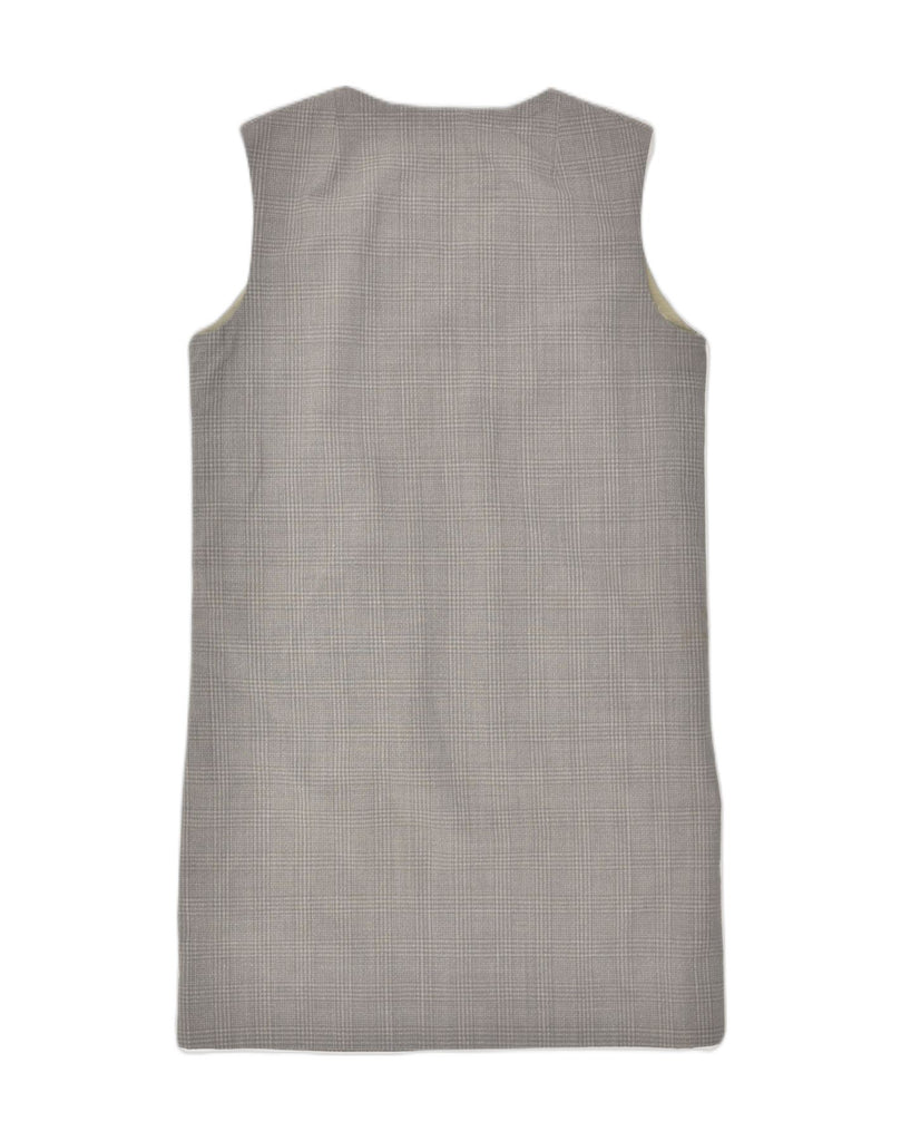 VINTAGE Womens Sleeveless Shift Dress UK 14 Medium Grey Check | Vintage Vintage | Thrift | Second-Hand Vintage | Used Clothing | Messina Hembry 