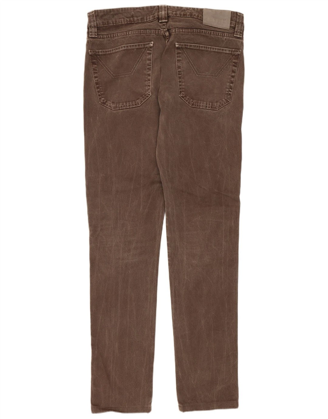 Jeckerson Mens Slim Jeans W33 L31 Brown Cotton