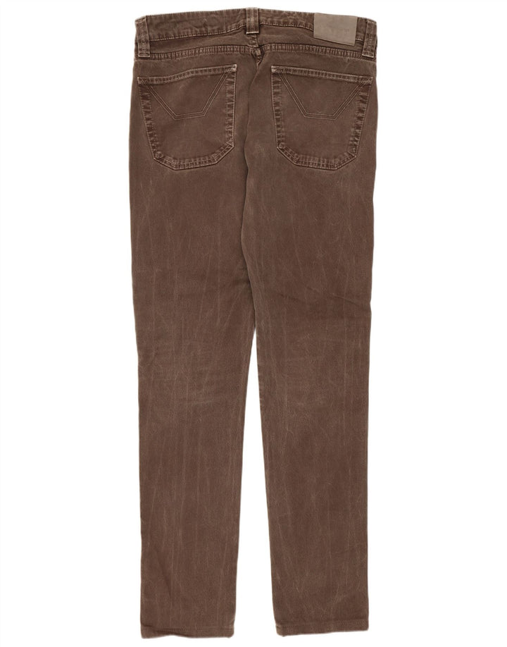 Jeckerson Mens Slim Jeans W33 L31 Brown Cotton