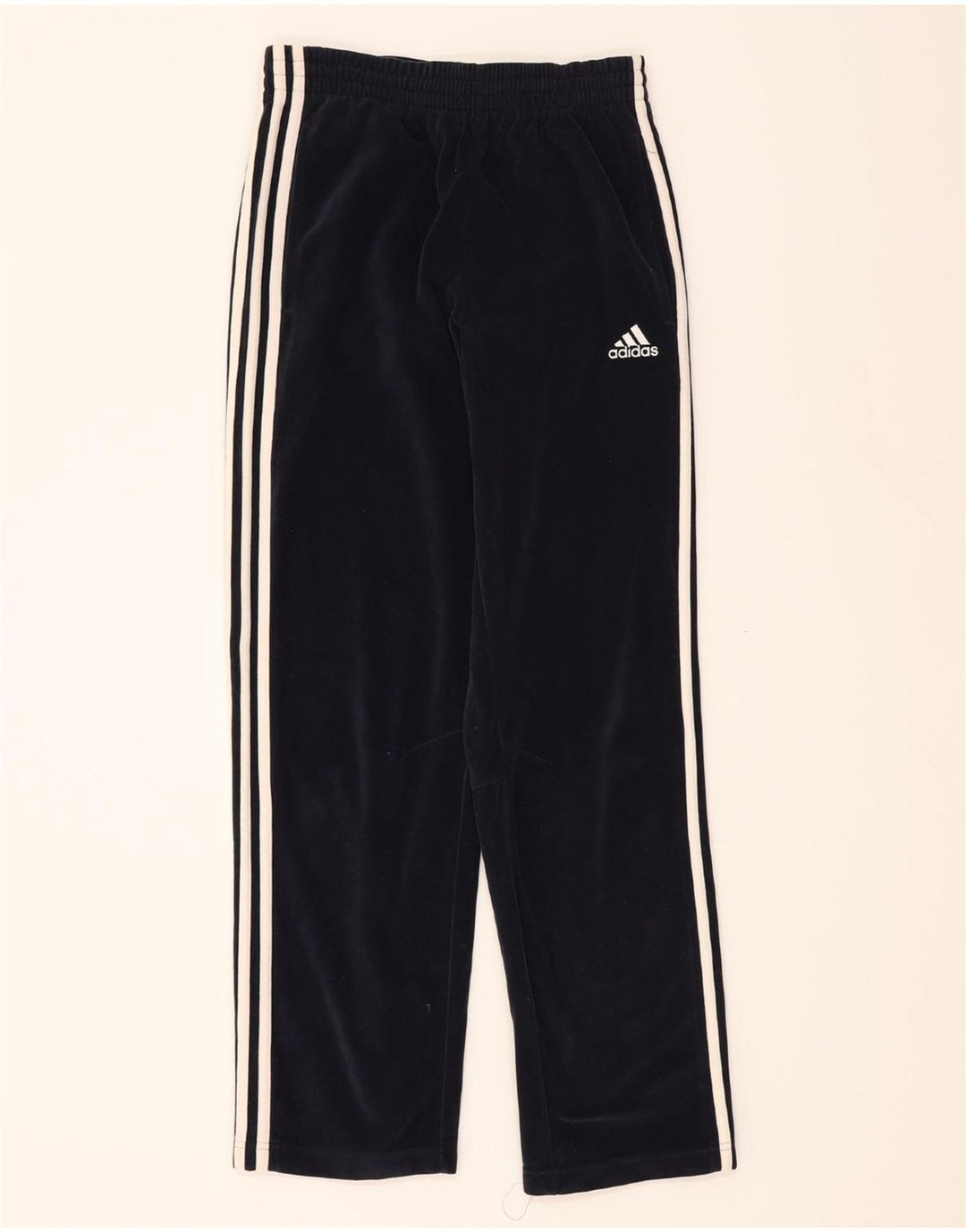 ADIDAS Boys Tracksuit Trousers 13-14 Years  Navy Blue Polyester Vintage Adidas and Second-Hand Adidas from Messina Hembry 