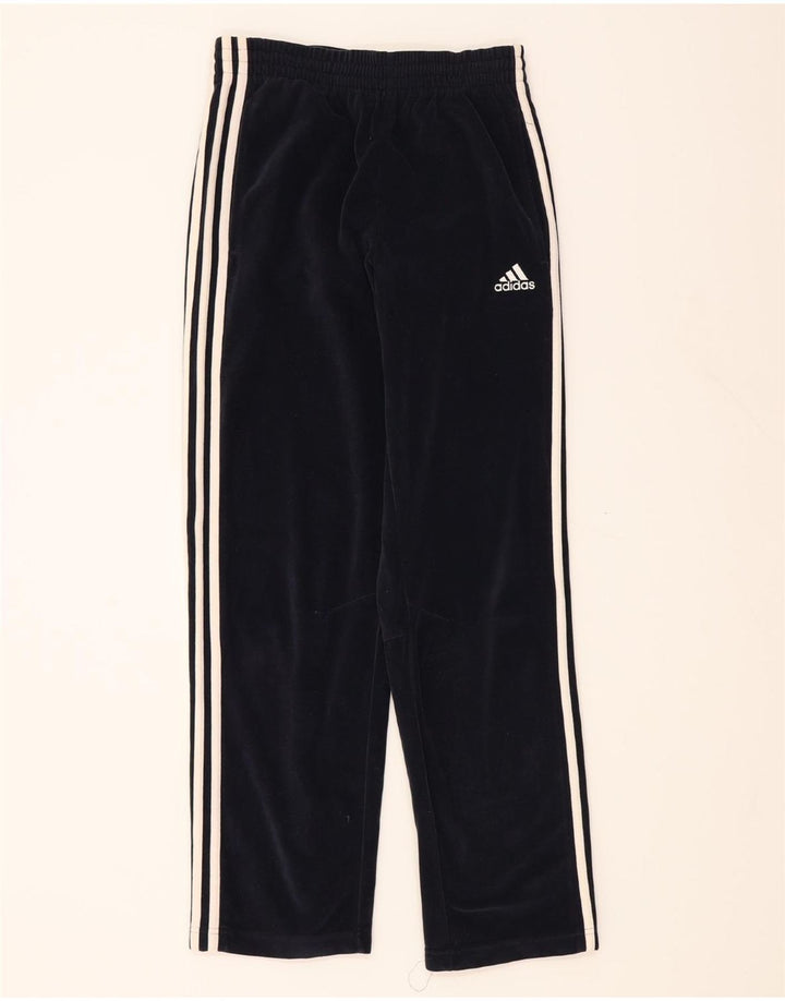 ADIDAS Boys Tracksuit Trousers 13-14 Years  Navy Blue Polyester Vintage Adidas and Second-Hand Adidas from Messina Hembry 