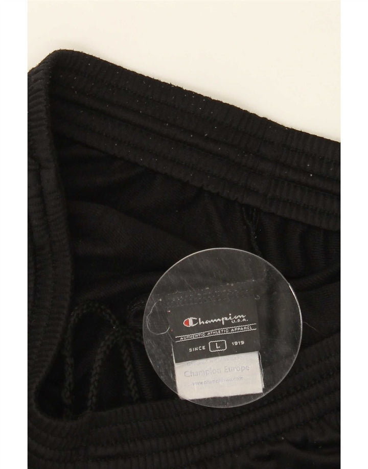 Champion Mens Tracksuit Trousers Large Black Polyester