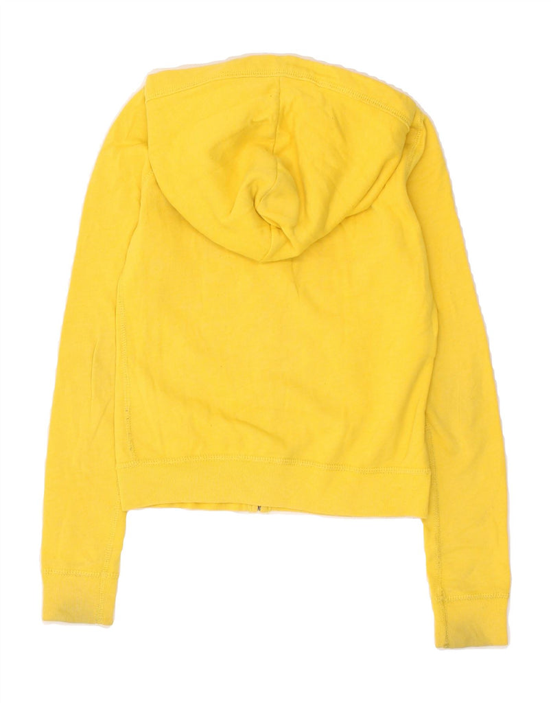 ABERCROMBIE & FITCH Girls Zip Hoodie Sweater 10-11 Years Small Yellow | Vintage Abercrombie & Fitch | Thrift | Second-Hand Abercrombie & Fitch | Used Clothing | Messina Hembry 