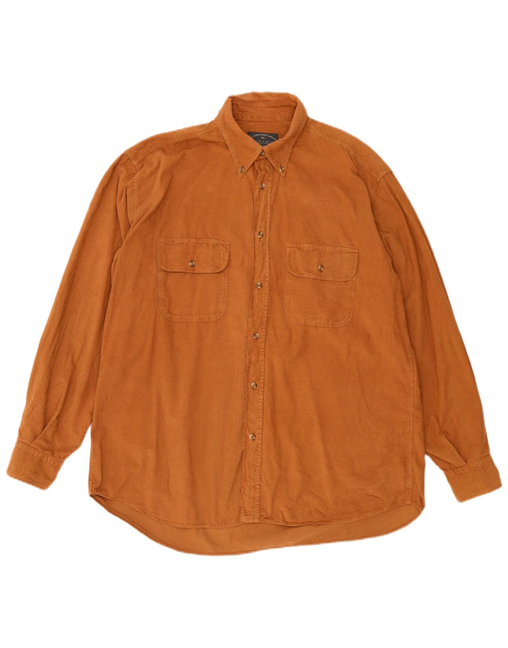 Belfe & Belfe Mens Corduroy Shirt XL Beige