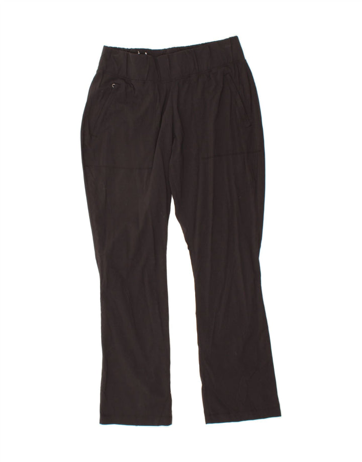 COLUMBIA Womens Bootcut Casual Trousers Large W32 L30 Black Nylon Vintage Columbia and Second-Hand Columbia from Messina Hembry 