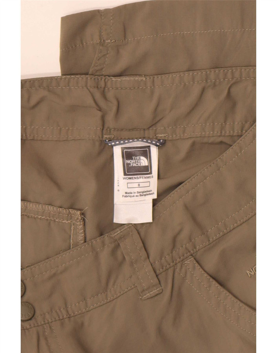 The North Face Womens Cargo Shorts US 8 Medium W30 Grey Nylon