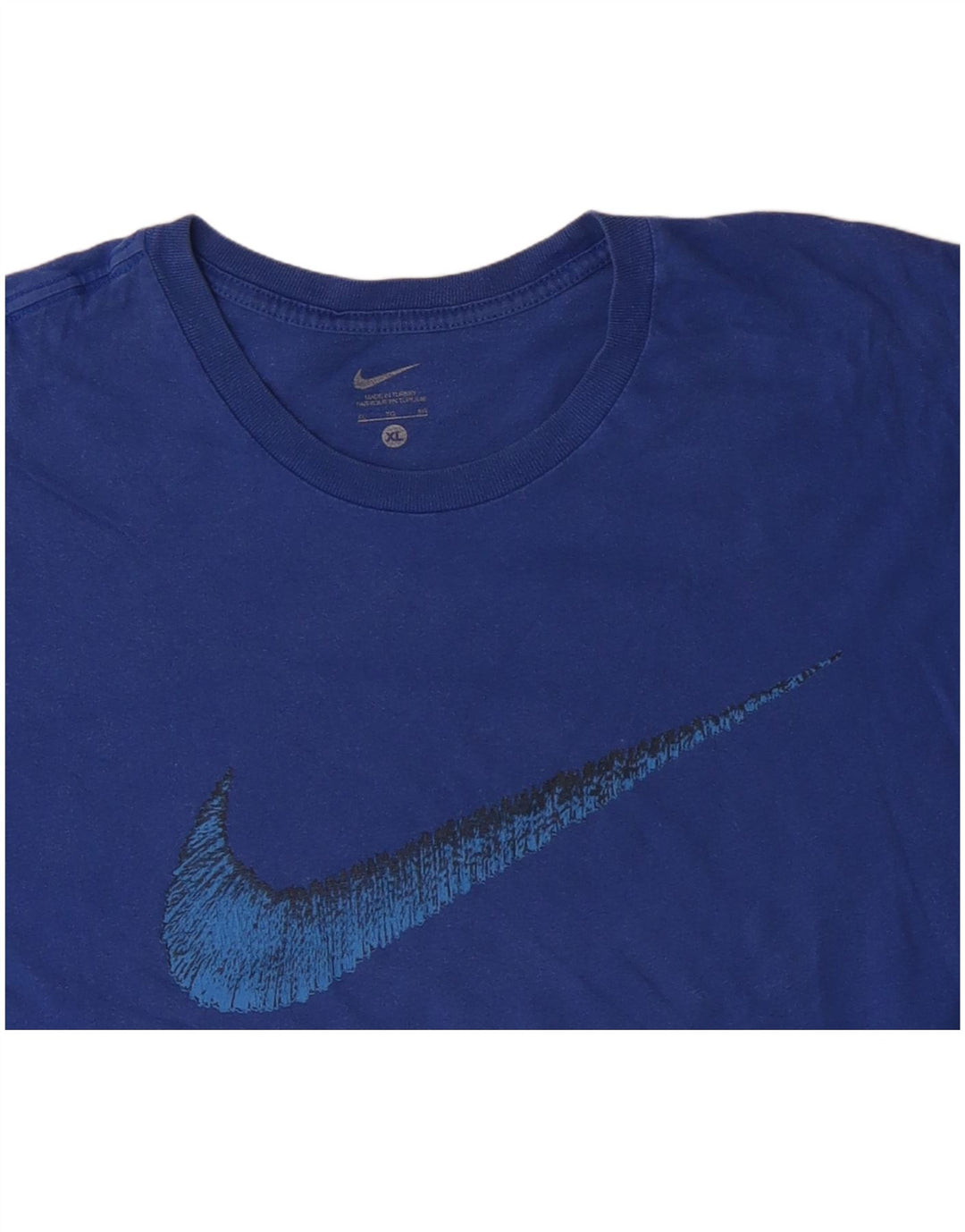NIKE Mens Graphic T-Shirt Top XL Blue Cotton