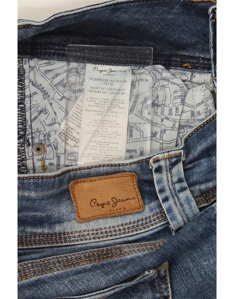 PEPE JEANS Womens Slim Jeans W27 L34 Blue Cotton Vintage PEPE Jeans and Second-Hand PEPE Jeans from Messina Hembry 