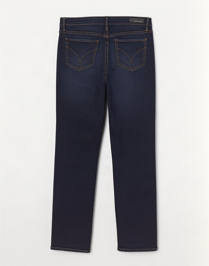 Calvin Klein Womens Straight Jeans W31 L30 Navy Blue Cotton