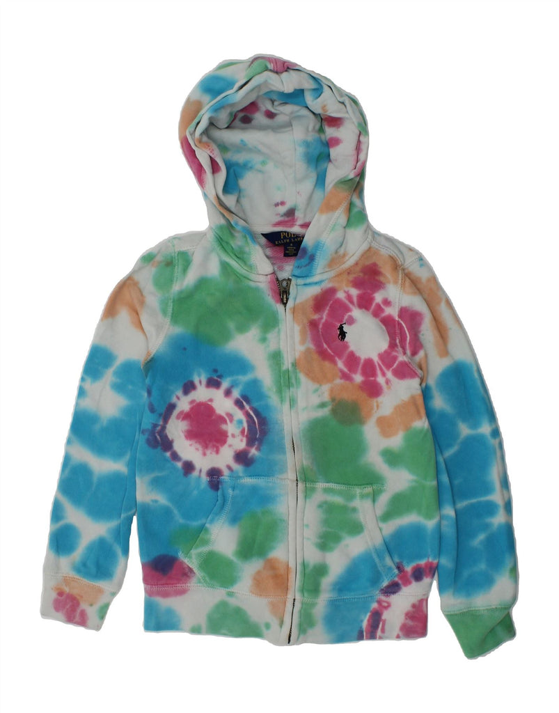 POLO RALPH LAUREN Girls Zip Hoodie Sweater 5-6 Years Multicoloured Tie Dye | Vintage Polo Ralph Lauren | Thrift | Second-Hand Polo Ralph Lauren | Used Clothing | Messina Hembry 