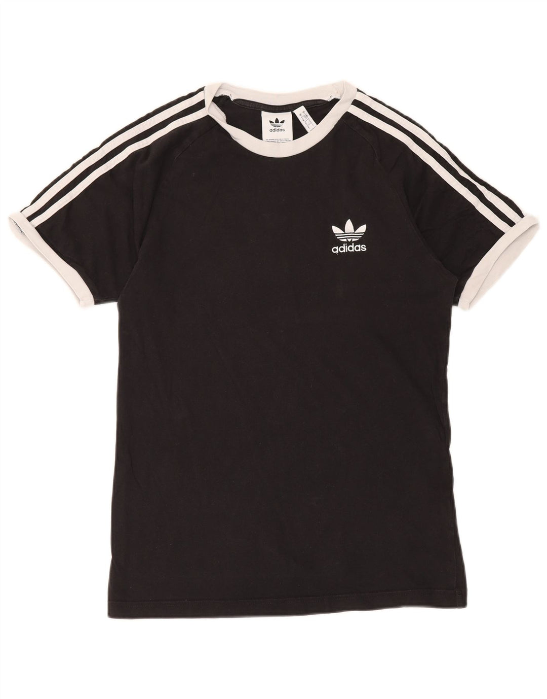ADIDAS Mens T-Shirt Top Small Black Cotton