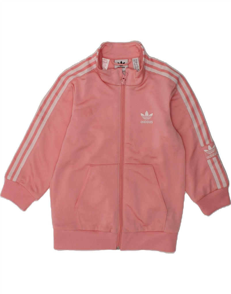 ADIDAS Girls Tracksuit Top Jacket 2-3 Years Pink Polyester | Vintage Adidas | Thrift | Second-Hand Adidas | Used Clothing | Messina Hembry 