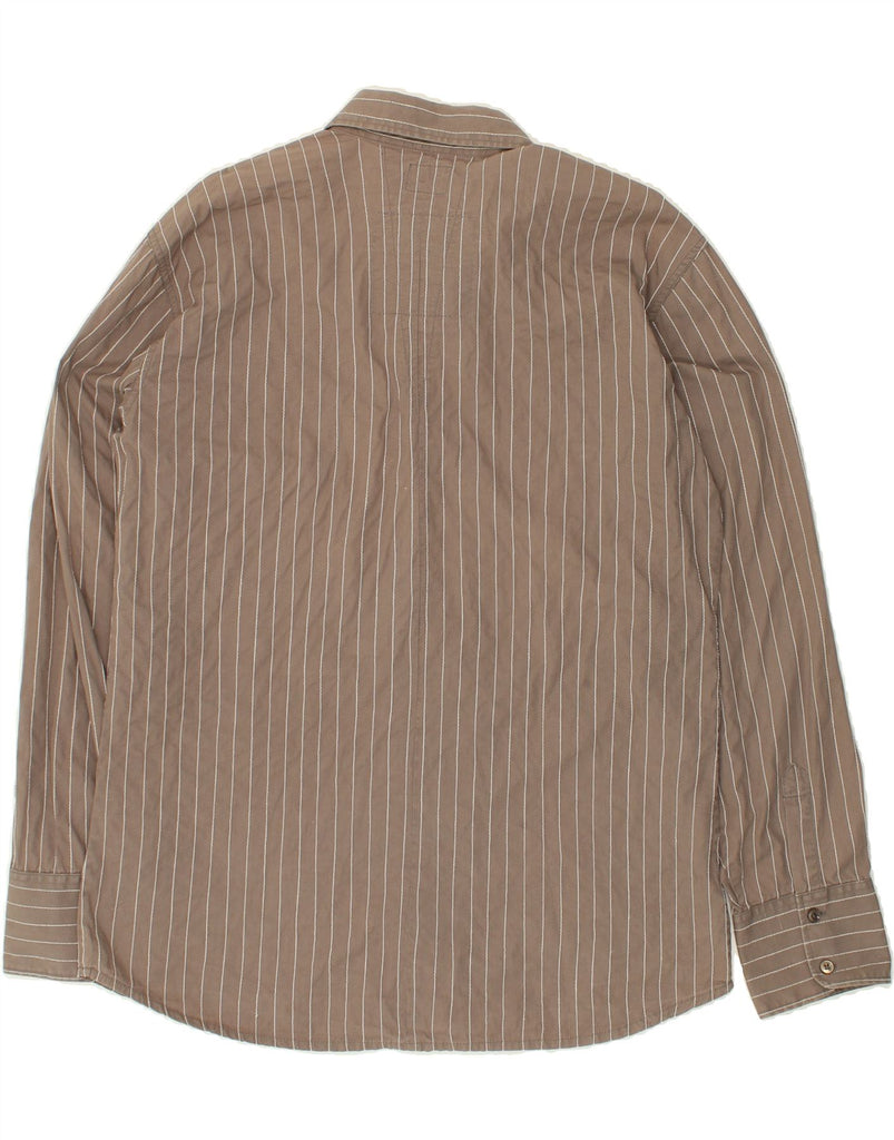 G-STAR Mens Shirt 2XL Brown Pinstripe Cotton Vintage G-Star and Second-Hand G-Star from Messina Hembry 