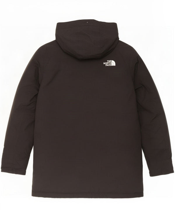 The North Face Boys Hooded Padded Coat 10-11 Years Medium Black Nylon