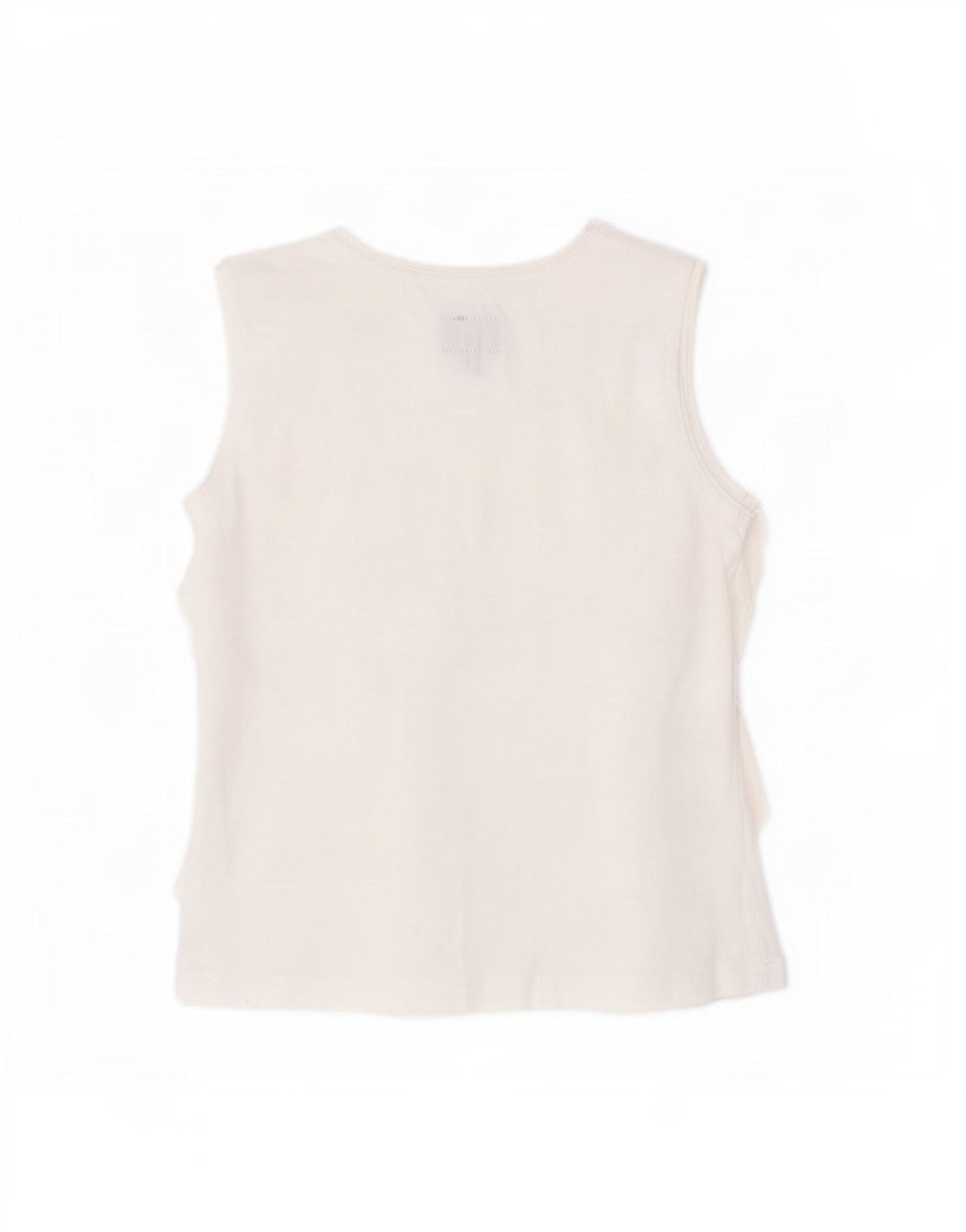 Woolrich Girls Sleeveless Blouse Top 3-4 Years White Cotton