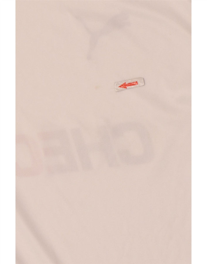 Puma Mens Deutshland Graphic T-Shirt Top Small White Colourblock Polyester