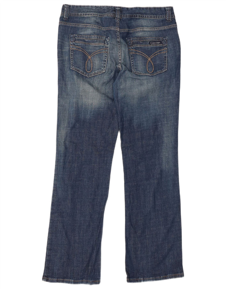 CALVIN KLEIN Womens Bootcut Jeans US 14 XL W34 L31 Blue Cotton