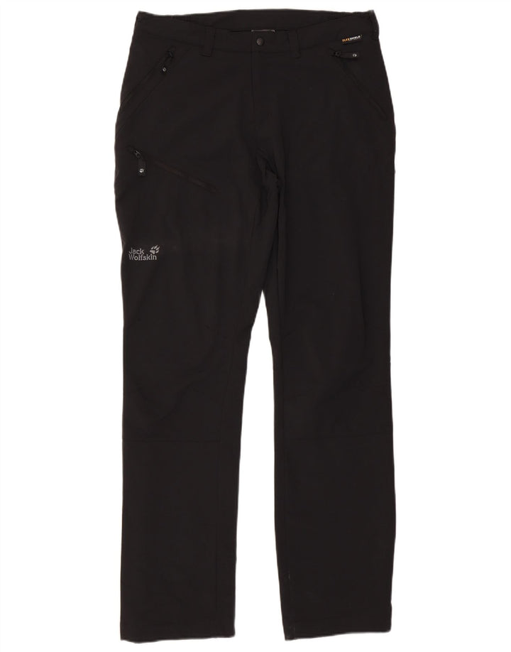 Jack Wolfskin Womens Straight Cargo Trousers Medium W30 L33 Black Polyester