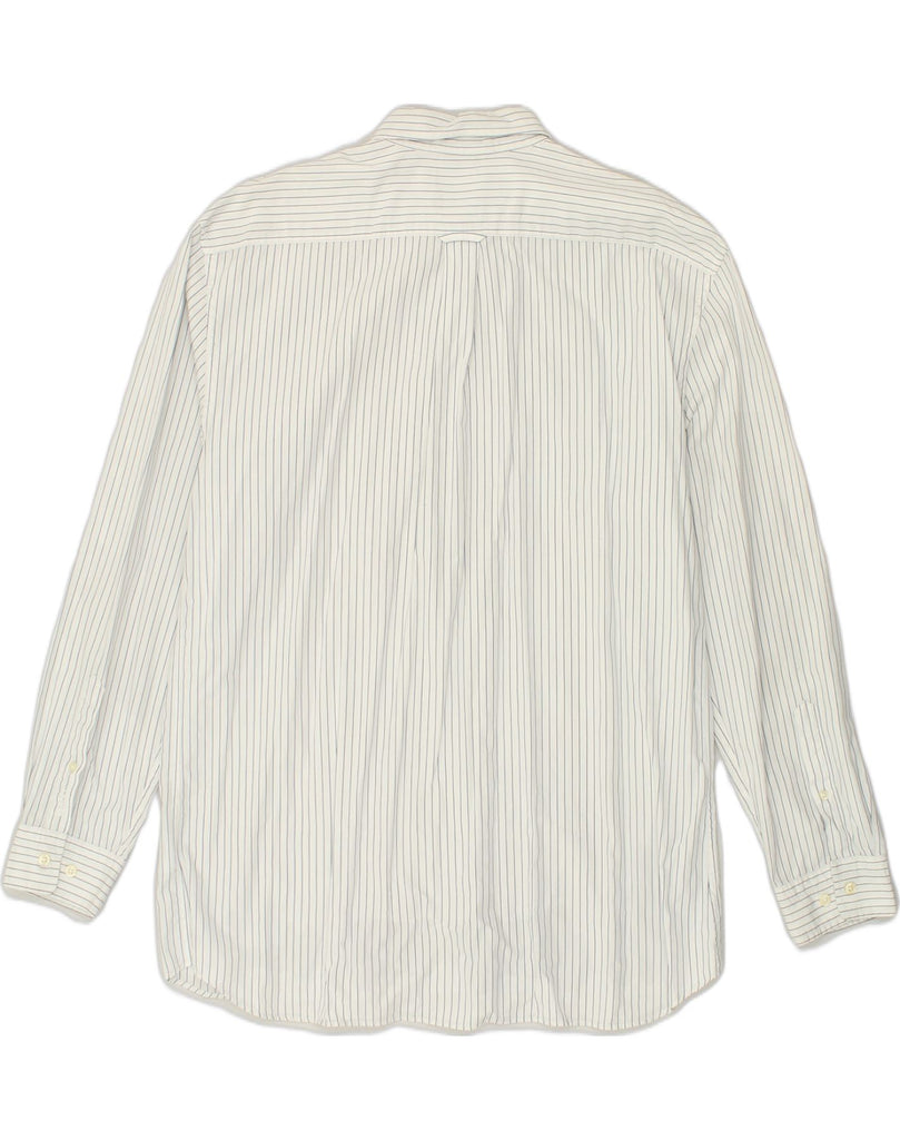 GANT Mens Harvard Poplin Regular Fit Shirt XL White Pinstripe Cotton | Vintage Gant | Thrift | Second-Hand Gant | Used Clothing | Messina Hembry 