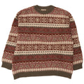 Sisley Mens Crew Neck Jumper Sweater XL Multicoloured Fair Isle