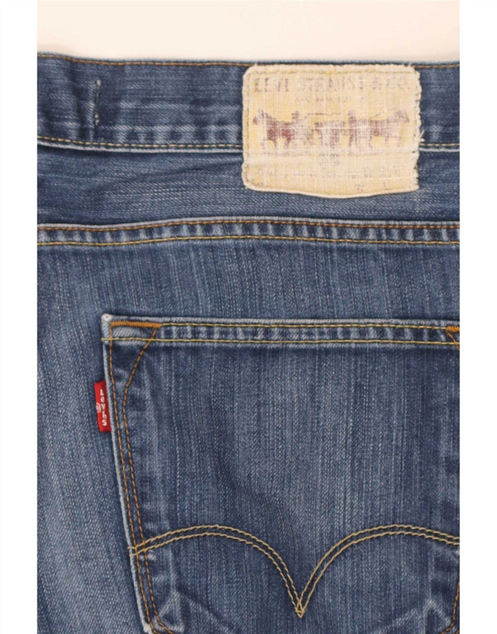 Levi's Mens 506 Regular Denim Shorts W34 Large Blue Cotton
