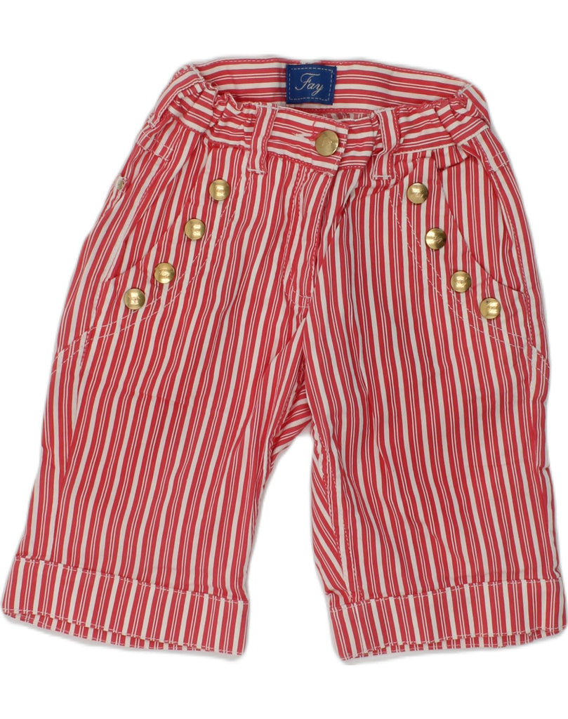 FAY Boys Casual Shorts 5-6 Years W22 Red Striped Cotton | Vintage Fay | Thrift | Second-Hand Fay | Used Clothing | Messina Hembry 