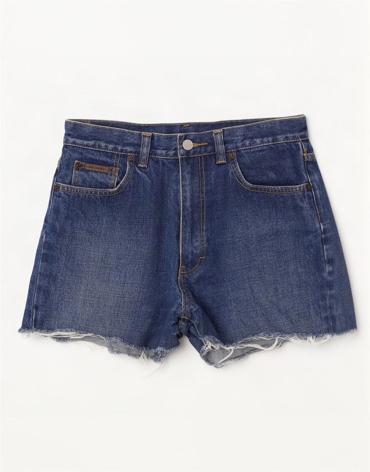 Calvin Klein Womens Denim Shorts W30 Medium Blue Cotton