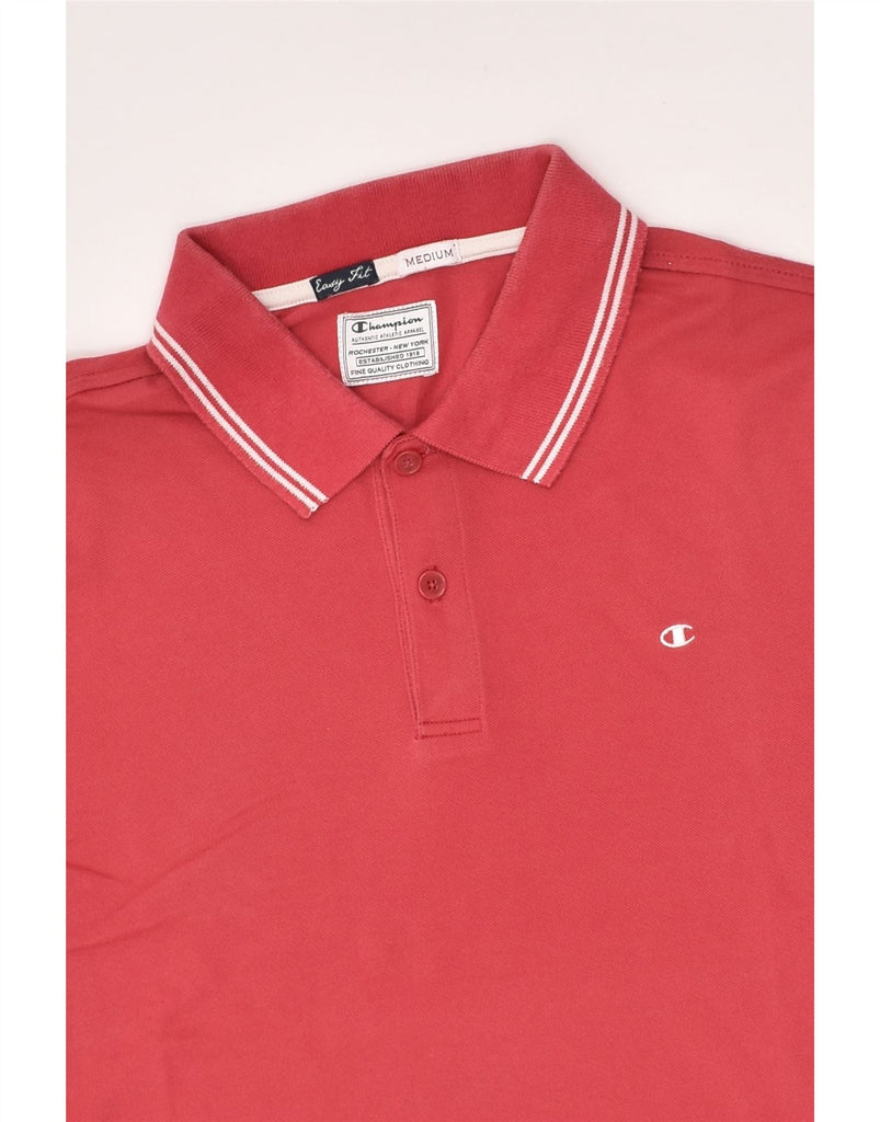 CHAMPION Mens Easy Fit Polo Shirt Medium Pink Cotton | Vintage Champion | Thrift | Second-Hand Champion | Used Clothing | Messina Hembry 