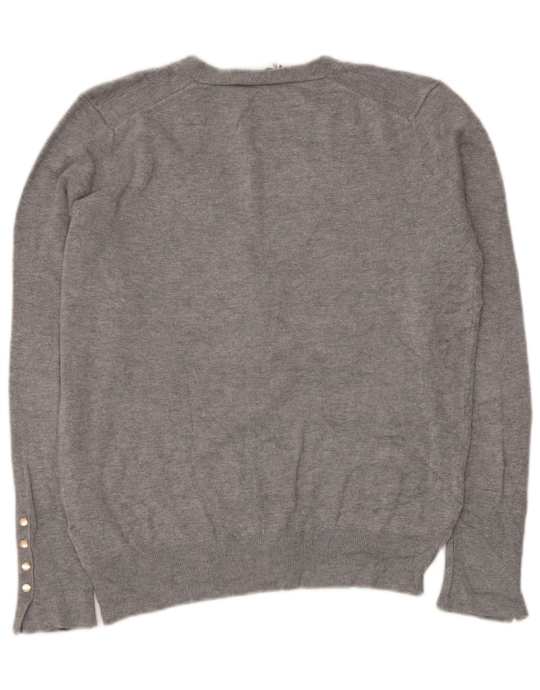 Zara Womens Cardigan Sweater UK 14 Large Grey Viscose