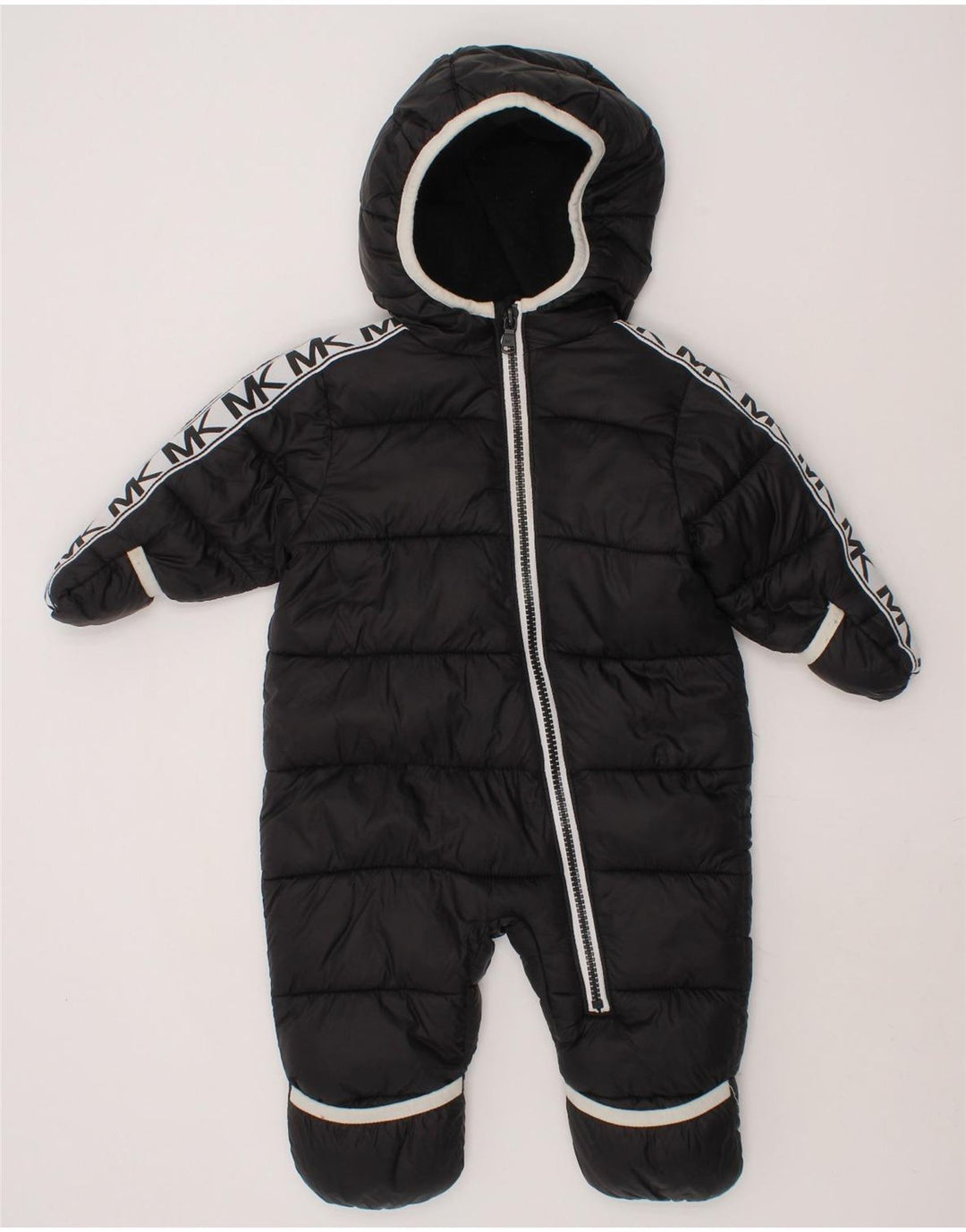 MICHAEL KORS Baby Boys Hooded Jumpsuit 3-6 Months  Black Colourblock Vintage Michael Kors and Second-Hand Michael Kors from Messina Hembry 