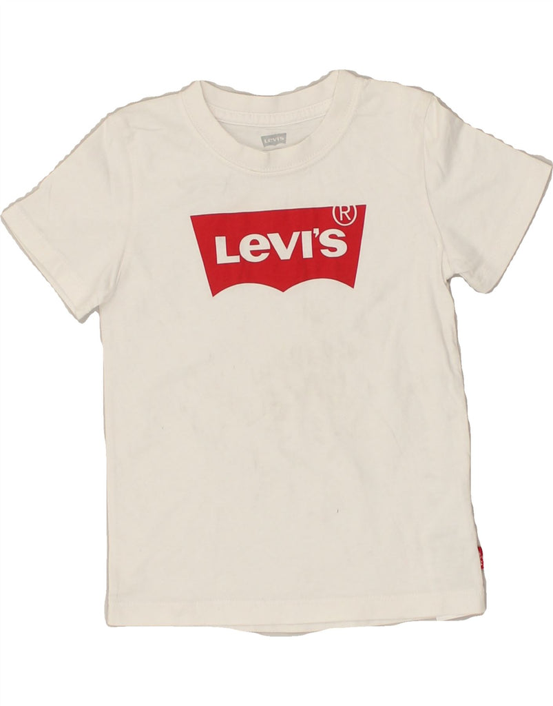 LEVI'S Girls Graphic T-Shirt Top 2-3 Years White Cotton | Vintage Levi's | Thrift | Second-Hand Levi's | Used Clothing | Messina Hembry 