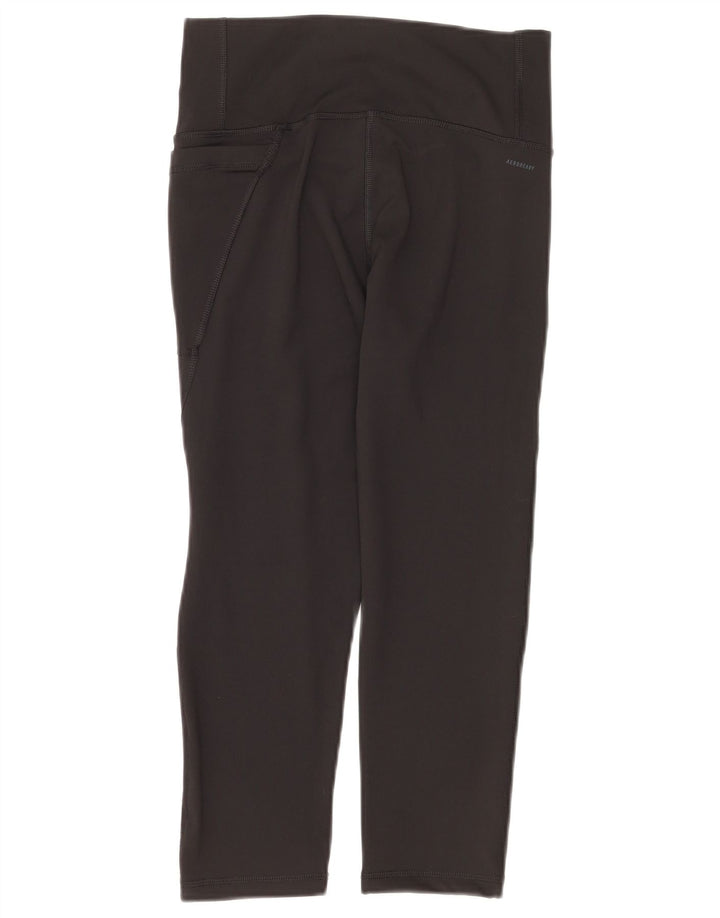 Adidas Womens Aeroready Capri Leggings UK 12/14 Medium  Black