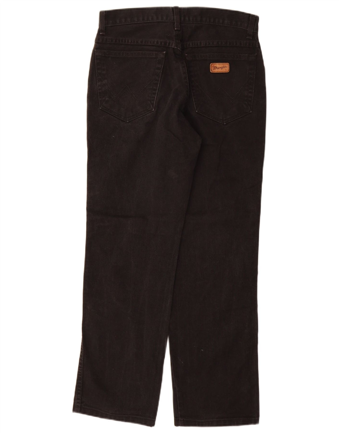 Wrangler Mens Texas Straight Jeans W32 L30 Black Cotton
