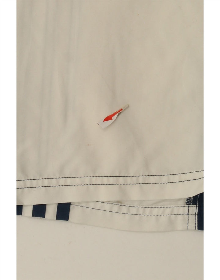 Adidas Mens Graphic Swimming Shorts Small  White Colourblock